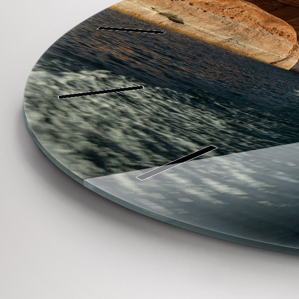 Horloge ronde Personne sur des skis nautiques