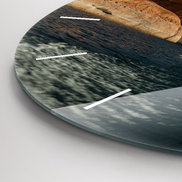 Horloge ronde Personne sur des skis nautiques