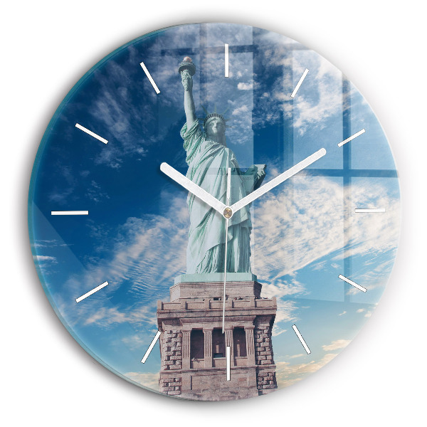 Horloge ronde Statue de la Liberté à New York