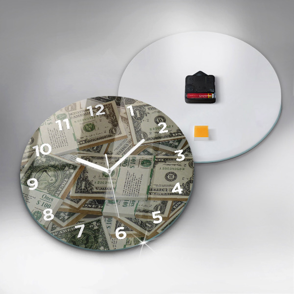 Horloge ronde dollars américains