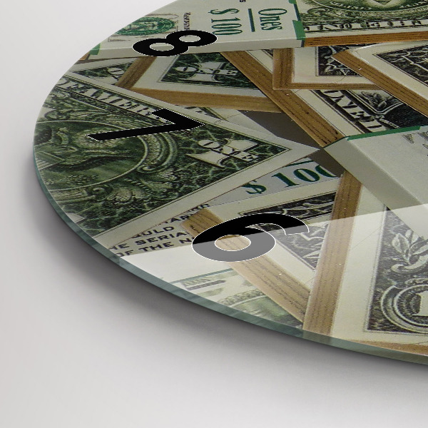 Horloge ronde dollars américains