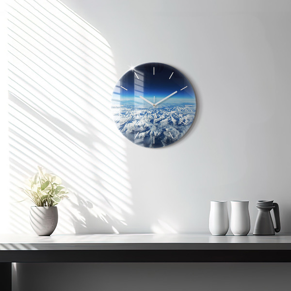 Horloge ronde Paysage Montagnes Pyrénées