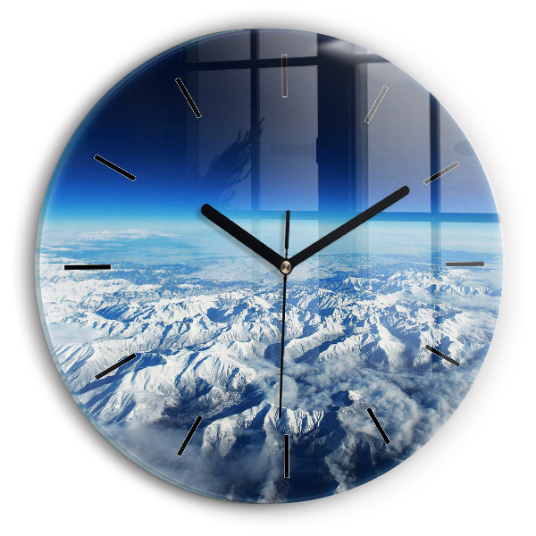 Horloge ronde Paysage Montagnes Pyrénées