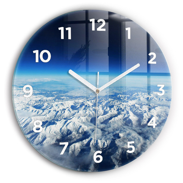 Horloge ronde Paysage Montagnes Pyrénées