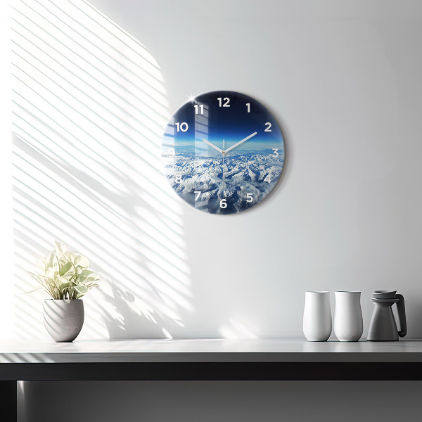 Horloge ronde Paysage Montagnes Pyrénées