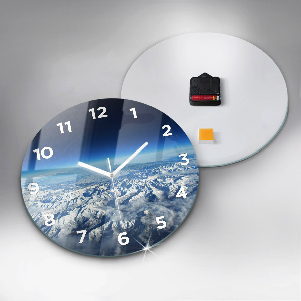 Horloge ronde Paysage Montagnes Pyrénées