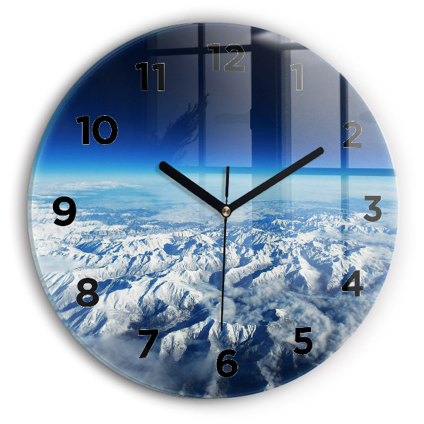 Horloge ronde Paysage Montagnes Pyrénées