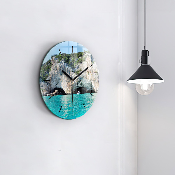Horloge ronde Grotte sous-marine