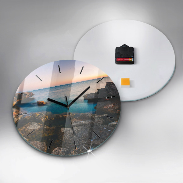 Horloge ronde Paysage marin