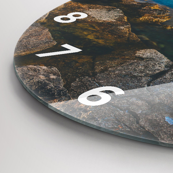 Horloge ronde Paysage marin