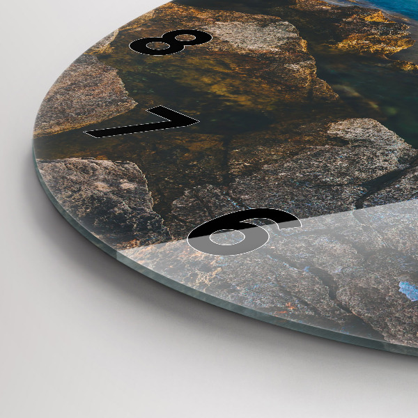 Horloge ronde Paysage marin