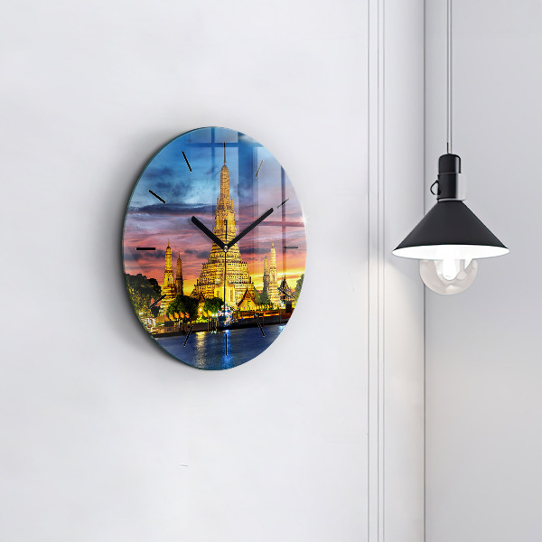 Horloge ronde Temple à Bangkok