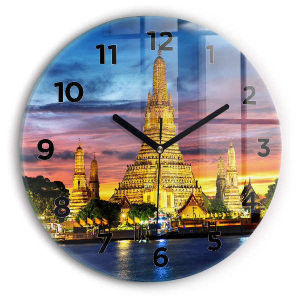 Horloge ronde Temple à Bangkok