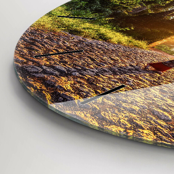 Horloge ronde Parc de Surat Thani en Thaïlande