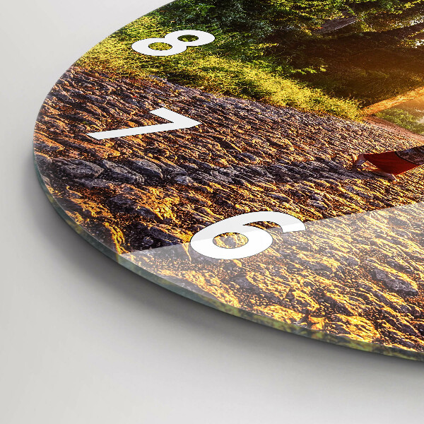 Horloge ronde Parc de Surat Thani en Thaïlande