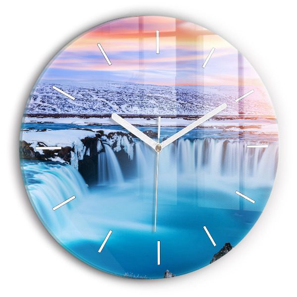 Horloge ronde Cascade de Godafoss, Islande