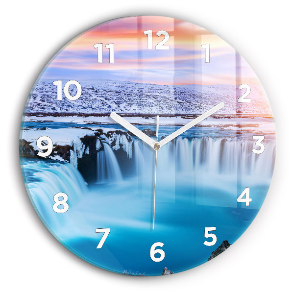 Horloge ronde Cascade de Godafoss, Islande
