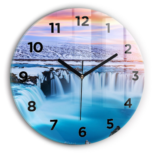 Horloge ronde Cascade de Godafoss, Islande