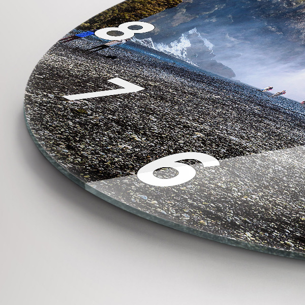 Horloge ronde Cascade en Islande