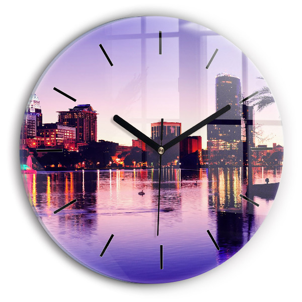 Horloge ronde 'Horizon de la ville d''Orlando'