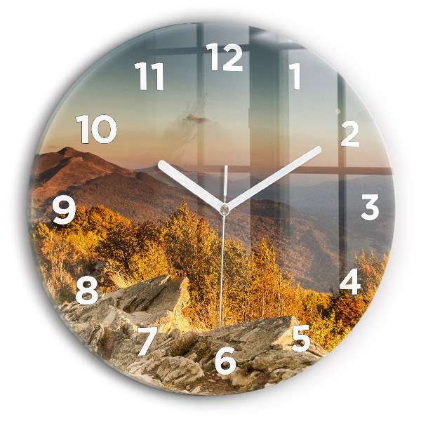 Horloge ronde Les montagnes de Bieszczady