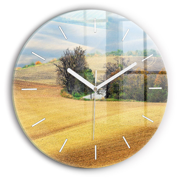 Horloge ronde Paysage rural de Moravie