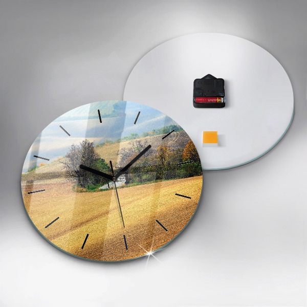 Horloge ronde Paysage rural de Moravie