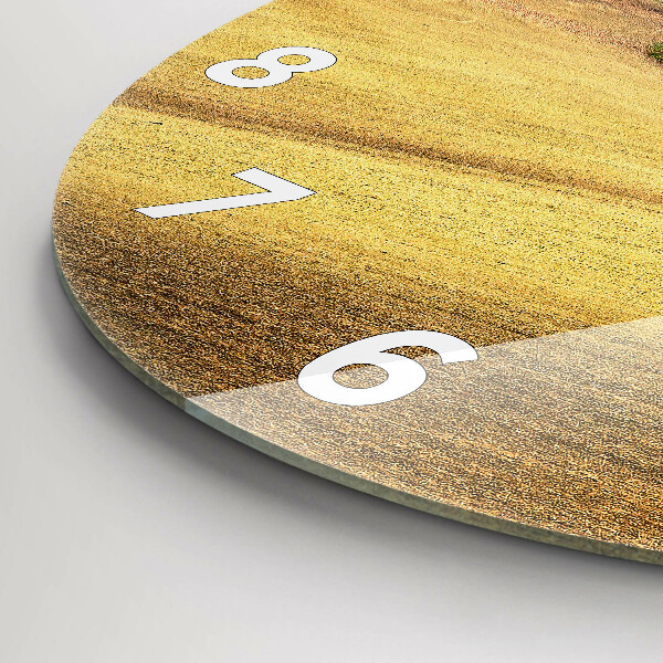 Horloge ronde Paysage rural de Moravie