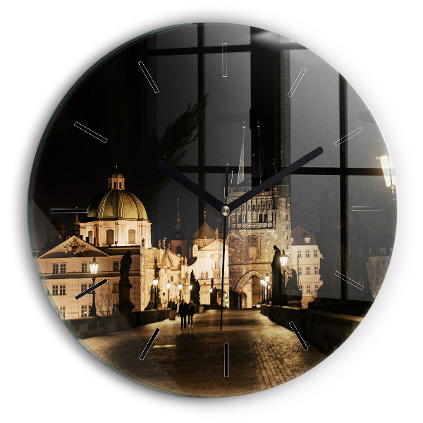 Horloge ronde Pont Charles à Prague