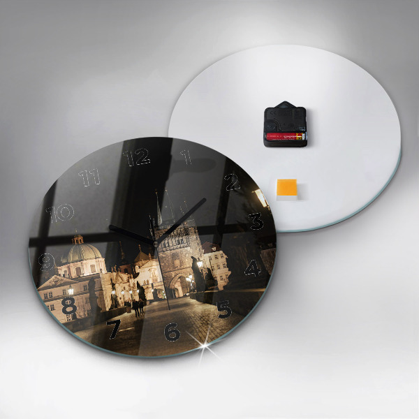 Horloge ronde Pont Charles à Prague