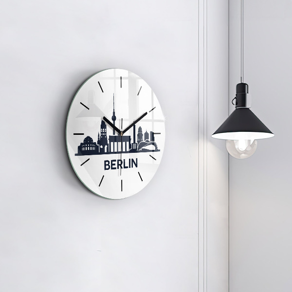 Horloge ronde Illustration de la ville de Berlin