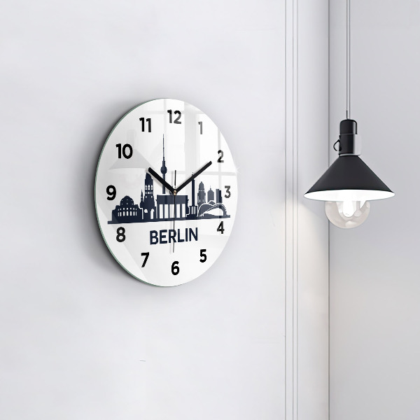 Horloge ronde Illustration de la ville de Berlin
