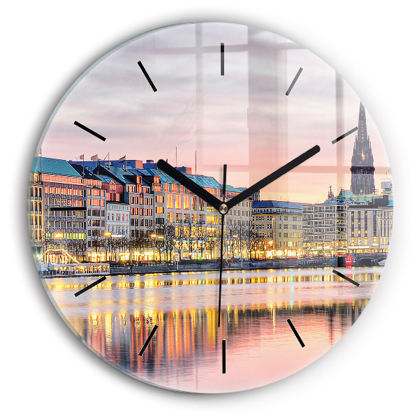 Horloge ronde Alster à Hambourg