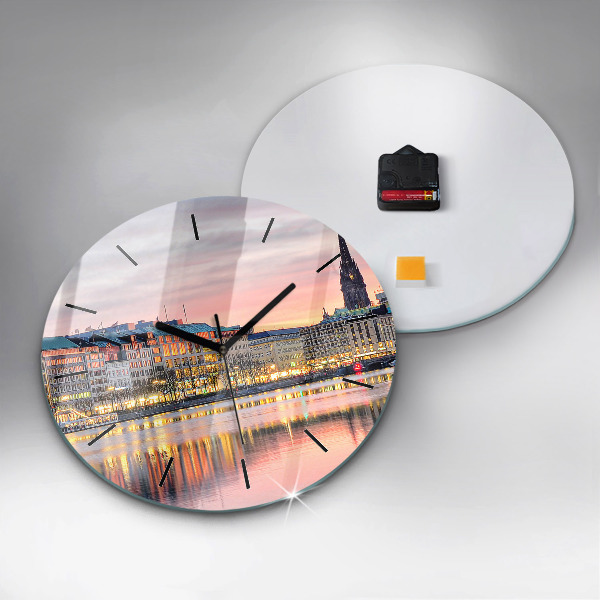 Horloge ronde Alster à Hambourg