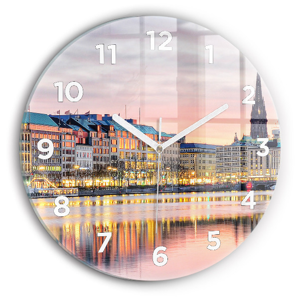 Horloge ronde Alster à Hambourg