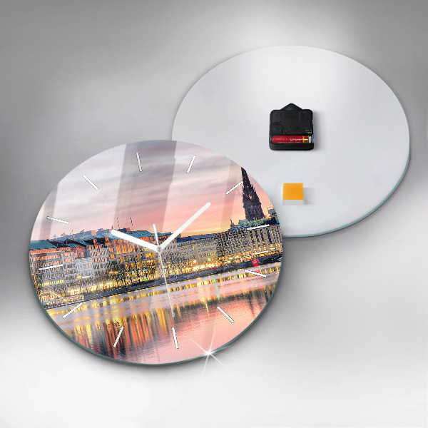 Horloge ronde Alster à Hambourg