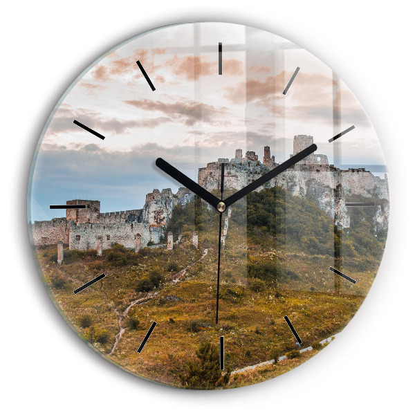 Horloge ronde Château de Spiš en Slovaquie