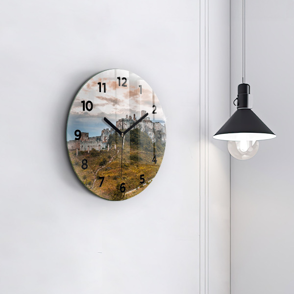 Horloge ronde Château de Spiš en Slovaquie