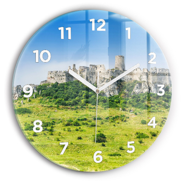 Horloge ronde Château de Spiš en Slovaquie