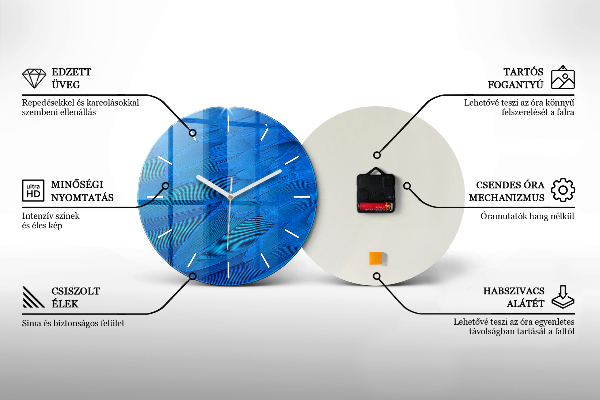 Horloge ronde Paysage de montagne