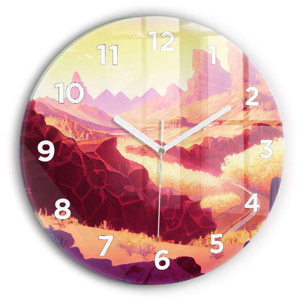 Horloge ronde 'Désert de l''Arizona'