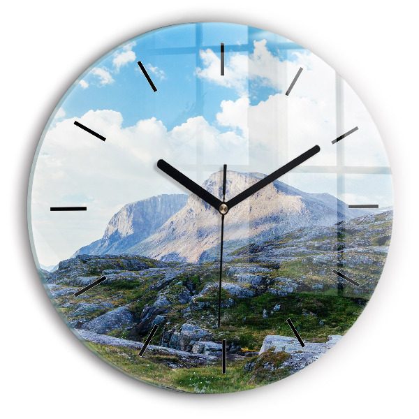 Horloge ronde Paysage rocheux