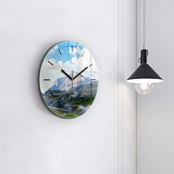 Horloge ronde Paysage rocheux