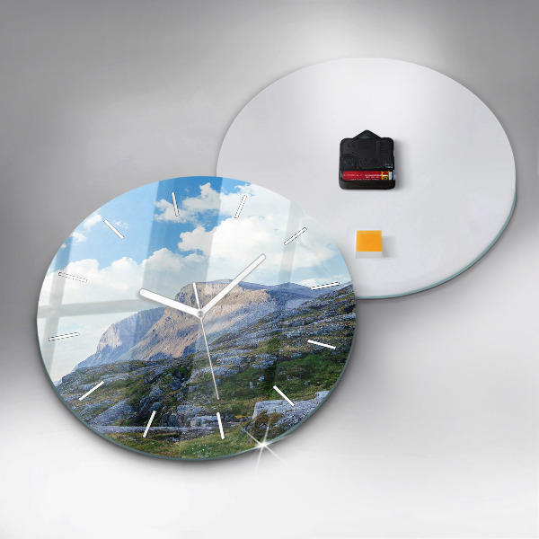 Horloge ronde Paysage rocheux