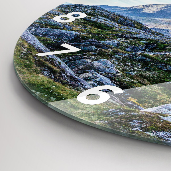 Horloge ronde Paysage rocheux