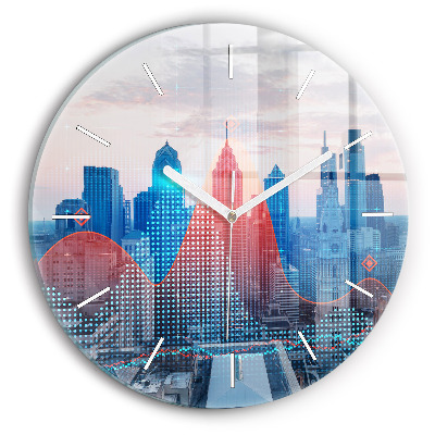Horloge ronde Gratte-ciels à Philadelphie