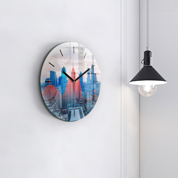 Horloge ronde Gratte-ciels à Philadelphie