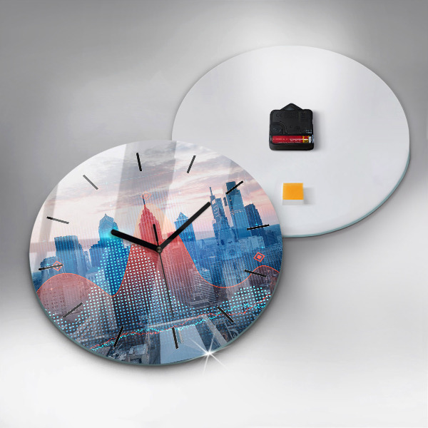 Horloge ronde Gratte-ciels à Philadelphie