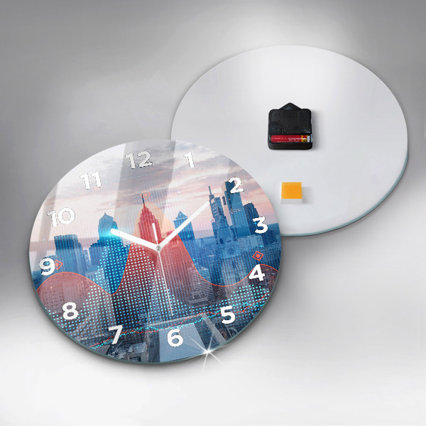 Horloge ronde Gratte-ciels à Philadelphie