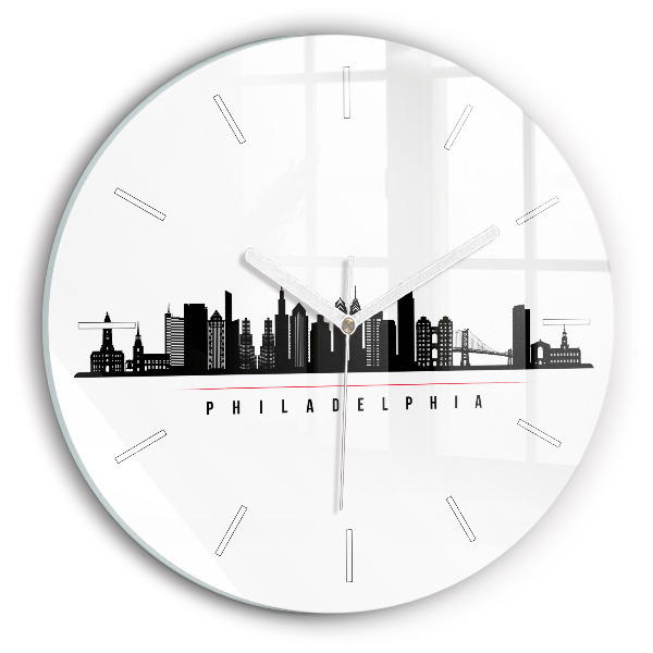 Pendule murale ronde Illustration de Philadelphie